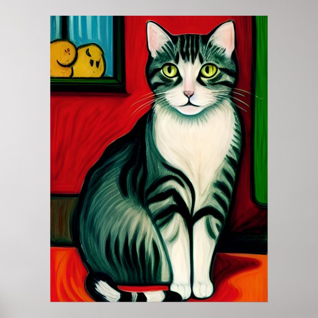Poster Vincent Cat Gogh (Frente)