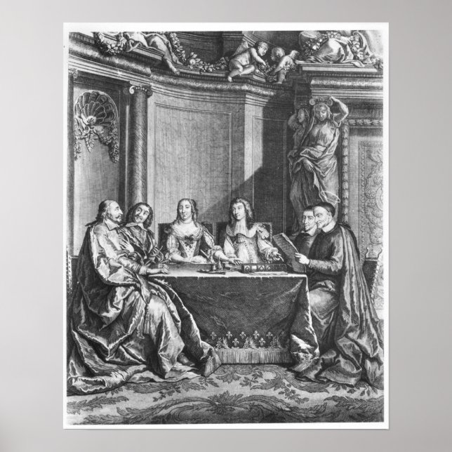 Pôster Vincent de Paul e Cardeal Jules Mazarin (Frente)