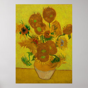 Poster Vincent Van Gogh 15 Sunflowers Painting