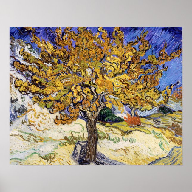 Poster Vincent van Gogh - A Amoreira (Frente)