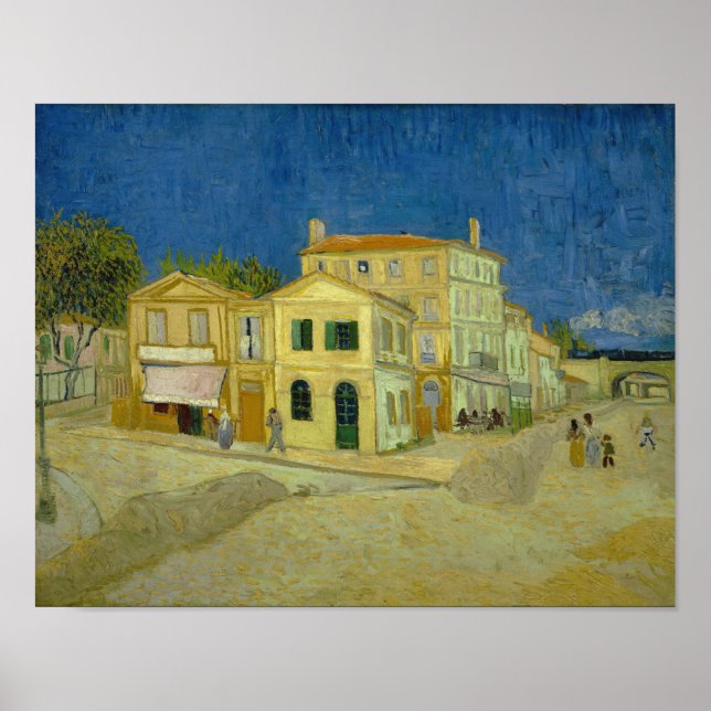 Poster Vincent van Gogh - A casa amarela (Frente)