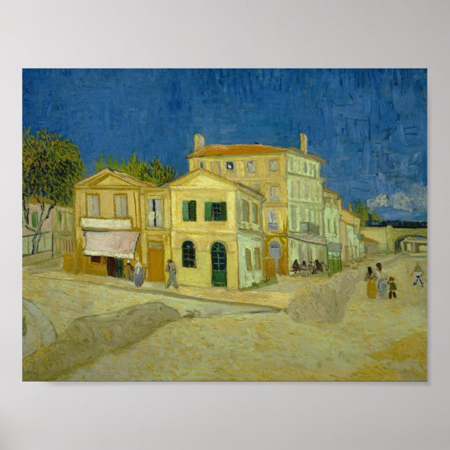 Pôster Vincent van Gogh - A Casa Amarela ("A Rua") (Frente)