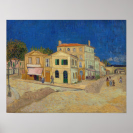 Poster Vincent van Gogh - A Casa Amarela / A Rua