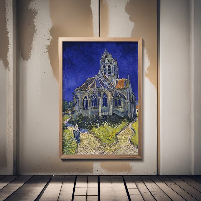 Poster Vincent Van Gogh, a Igreja dos Auvers (Criador carregado)