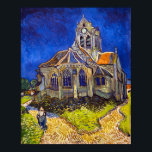 Poster Vincent van Gogh - A Igreja em Auvers<br><div class="desc">Igreja de Auvers / l'Eglise à Auvers-sur-oise de Vincent Van Gogh em 1890</div>