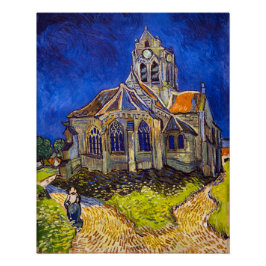 Pôster Vincent van Gogh - A Igreja em Auvers