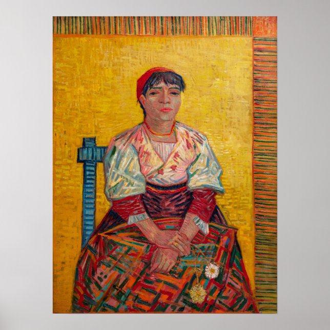 Poster Vincent Van Gogh - A Mulher Italiana (Frente)
