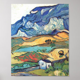 Poster Vincent Van Gogh - A paisagem da montanha Les Alpi