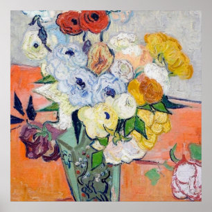 Poster Vincent Van Gogh - A Vida Estática - Vaso Japonê