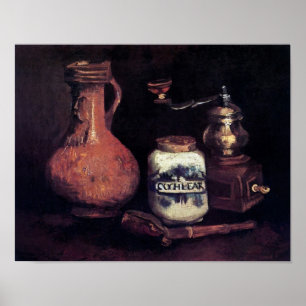 Pôster Vincent Van Gogh - Ainda Vive Com O Café Mill