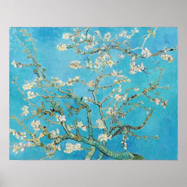 Poster Vincent van Gogh - Almond Blossom (Frente)