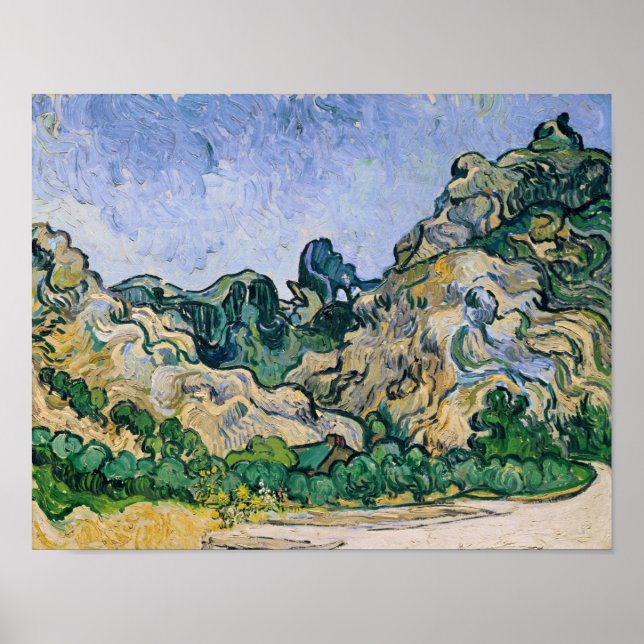 Pôster Vincent van Gogh | Alpilles, 1889 (Frente)