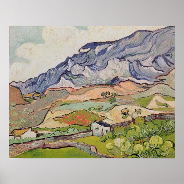 Pôster Vincent van Gogh | Alpilles, 1890 (Frente)