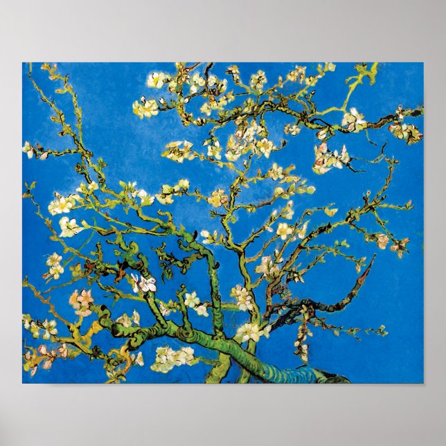 Poster Vincent Van Gogh - Amendoeira em Flor Arte Refinad (Frente)