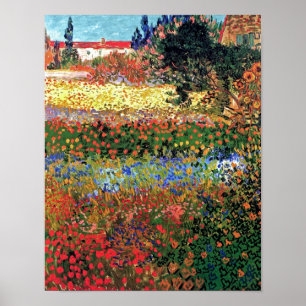 Pôster Vincent Van Gogh - Arte Fina do Jardim de Flor