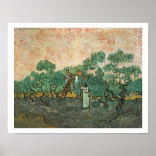 Pôster Vincent van Gogh   as máquinas desbastadoras