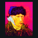 Pôster Vincent Van Gogh - Autoretrato Bandage Pop Art<br><div class="desc">Óleo na canvas de 1889, este autorretrato mostrando o ouvido aterrado de Van Gogh e os olhos profundamente tristes, foi pintado um mês após sua queda em dezembro de 1888 quando ele cortou o seu próprio globo terrestre com uma lâmina a seguir a um argumento com seu colega, Paul Gauguin....</div>