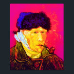 Pôster Vincent Van Gogh - Autoretrato Bandage Pop Art<br><div class="desc">Óleo na canvas de 1889, este autorretrato mostrando o ouvido aterrado de Van Gogh e os olhos profundamente tristes, foi pintado um mês após sua queda em dezembro de 1888 quando ele cortou o seu próprio globo terrestre com uma lâmina a seguir a um argumento com seu colega, Paul Gauguin....</div>