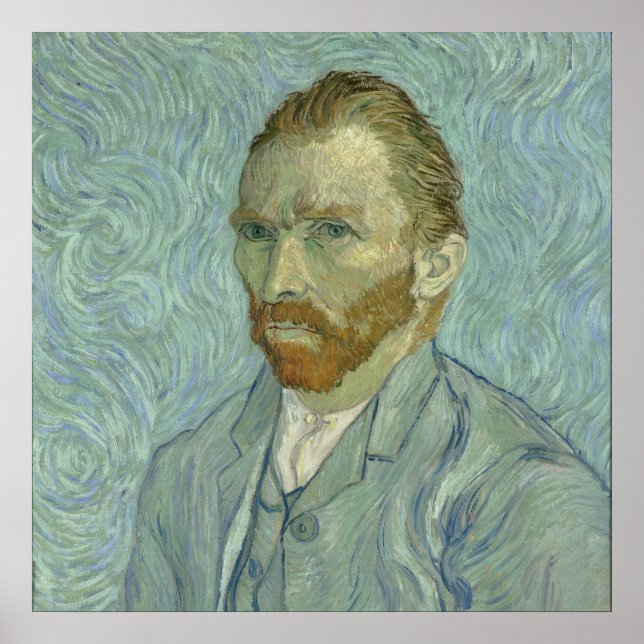 Pôster Vincent Van Gogh autorretrato 1889 (Frente)