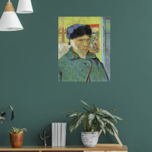 Poster Vincent van Gogh, autorretrato com Orelha Bandada,