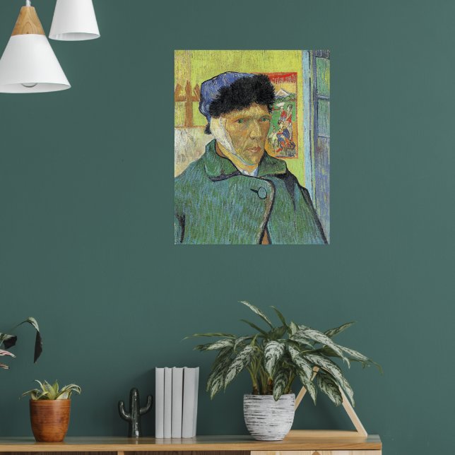 Poster Vincent van Gogh, autorretrato com Orelha Bandada, (Sala de Estar 1)