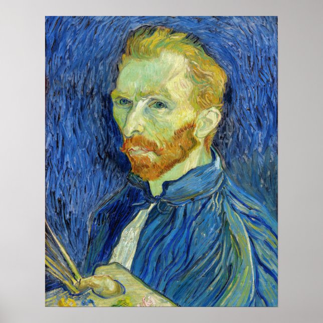 Poster Vincent van Gogh - Autorretrato com Paleta (Frente)
