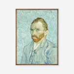 Poster Vincent Van Gogh autorretrato de 1889 pintura azul<br><div class="desc">O "autorretrato" de Vincent van Gogh, de 1889, é uma trabalho de arte convincente e evocativa que mostra o olhar introspectivo do artista contra um pano de fundo de azul intenso. O uso de tons azuis vibrantes pela pintura reflete o estado emocional e a visão artística de van Gogh nesse...</div>