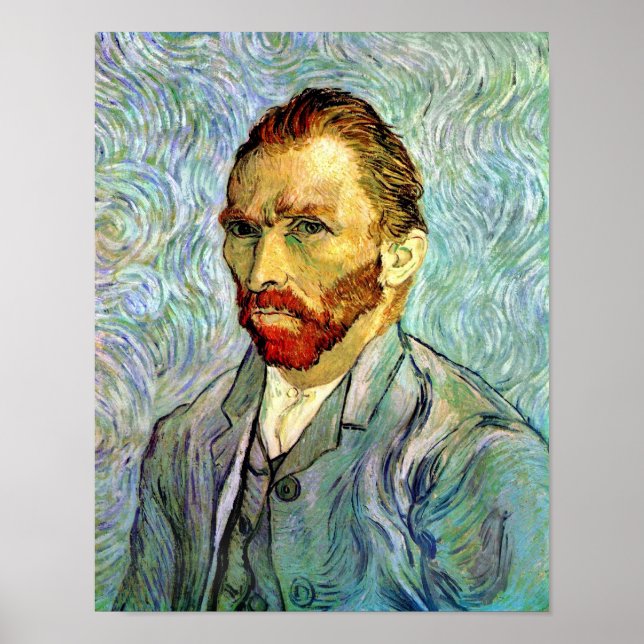 Poster Vincent Van Gogh - Autorretrato Verde Arte Fino (Frente)