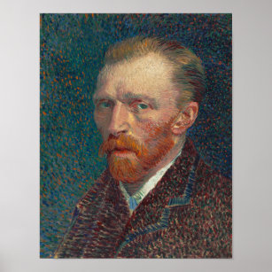 Poster Vincent Van Gogh Autorretrato Vintage Belas Artes
