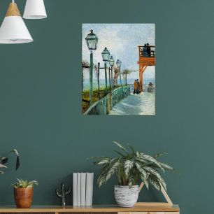 Poster Vincent van Gogh, Belvedere Overlook Montmarte,