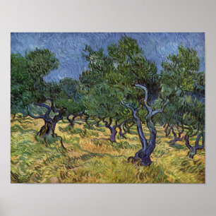 Poster Vincent van Gogh - bosque verde-oliva