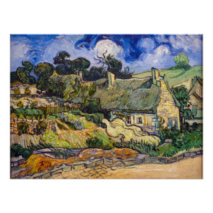 Pôster Vincent Van Gogh - Cabanas de Cordeville