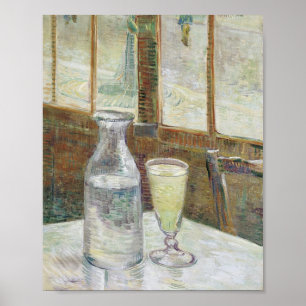 Poster Vincent Van Gogh Café Mesa com Absinthe