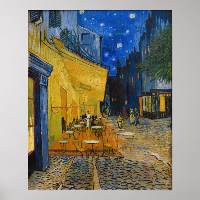 Poster Vincent van Gogh - Cafe Terrace à Noite (Frente)