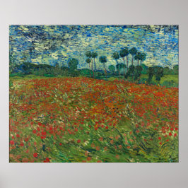 Pôster Vincent van Gogh - Campo de papoulas