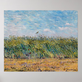 Poster Vincent van Gogh - Campo de trigo com Lark