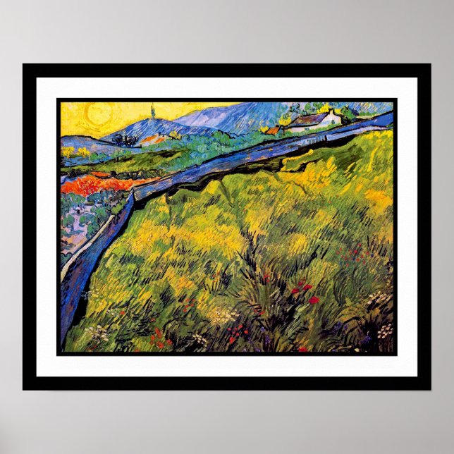 Pôster Vincent Van Gogh - Campo De Trigo Primavera (Frente)