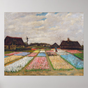 Poster Vincent van Gogh - Canteiros de Flores na Holanda