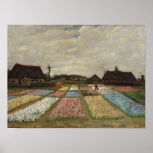 Poster Vincent van Gogh - Canteiros de Flores na Holanda