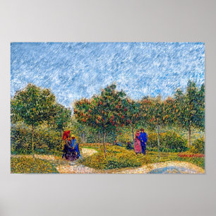 Pôster Vincent Van Gogh - Casais Cortejando no Parque