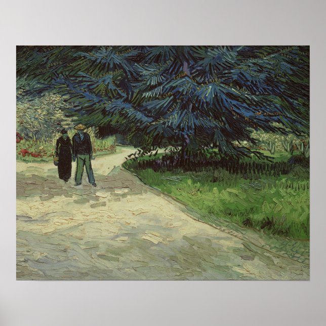 Pôster Vincent van Gogh | Casal no Parque de Arles, 1888 (Frente)