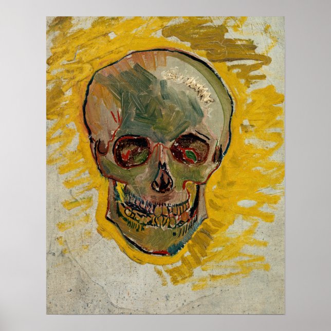 Poster Vincent van Gogh - Caveira 1887 #2 (Frente)