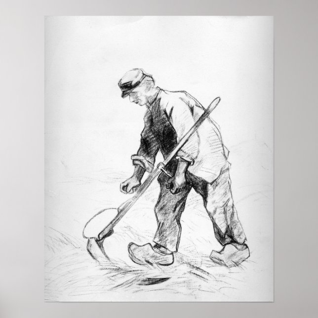 Poster Vincent van Gogh | Ceifador (Frente)