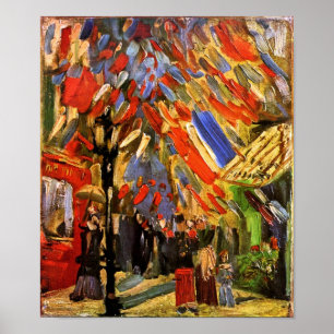 Pôster Vincent Van Gogh - Celebração de 14 de Julho