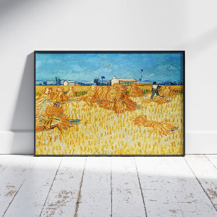 Poster Vincent Van Gogh, Colheita de Milho na Provença