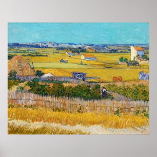 Poster Vincent van Gogh - Colheita em La Crau