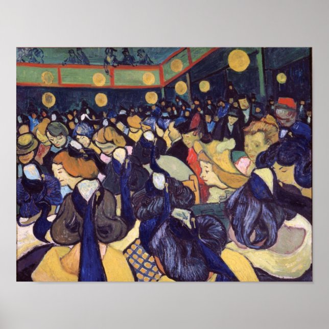 Poster Vincent Van Gogh - Dança Hall Em Arles (Frente)