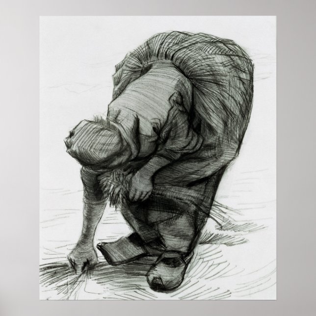 Poster Vincent van Gogh | Desmama camponesa, 1885 (Frente)