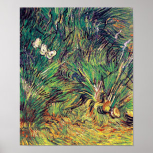 Poster Vincent Van Gogh - Duas Borboletas Brancas Arte Fi