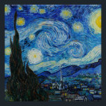 Pôster Vincent Van Gogh é a Noite Estrelada<br><div class="desc">Mergulhe na beleza hipnotizante da Noite Estrelada de Vincent Van Gogh com esta impressão de arte reprodutiva de alta qualidade. Possuir uma história artística e deixar o brilhantismo da obra-prima de Van Gogh iluminar os seus arredores.</div>